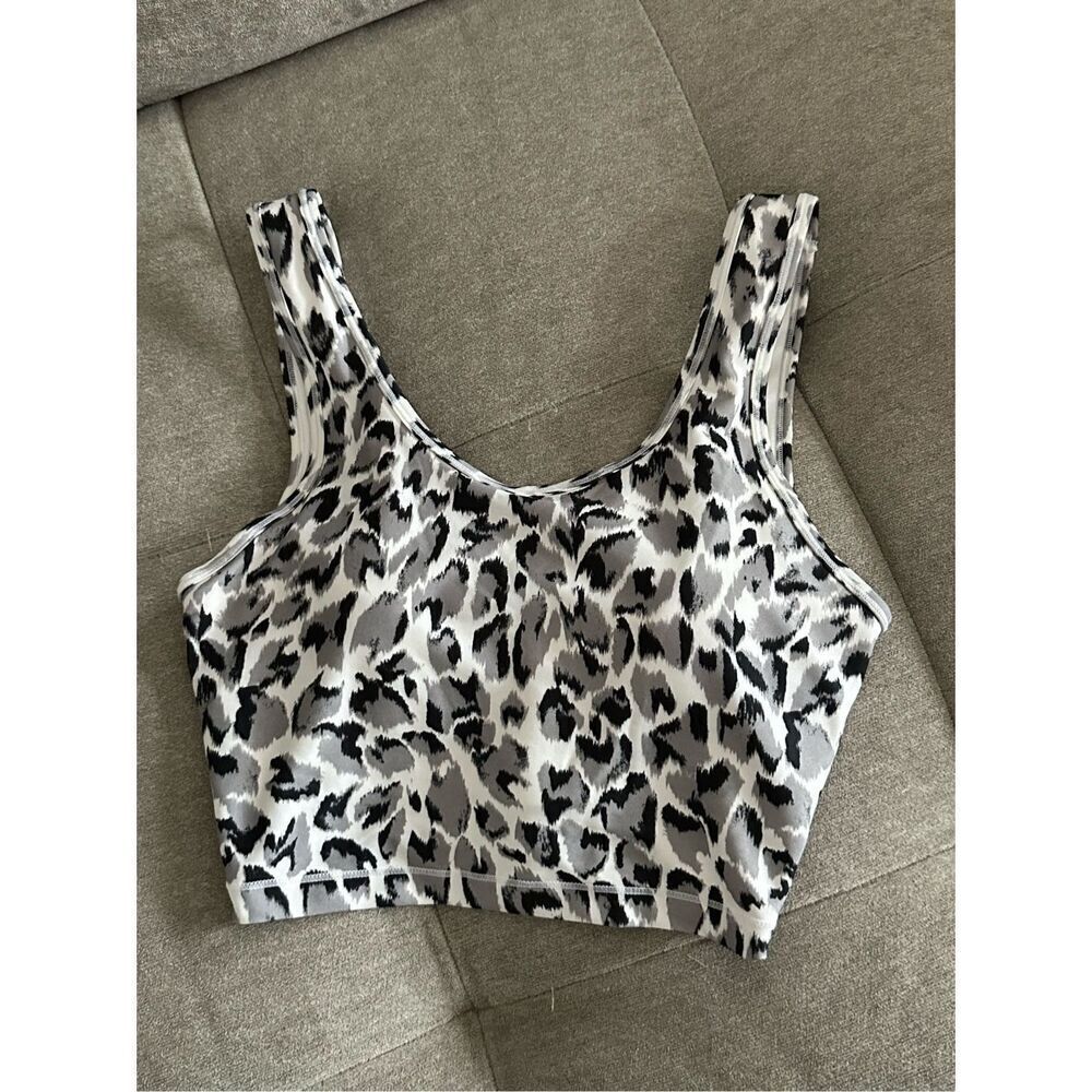 Marika Jagged Animal Camo Sleet cropped top sz small